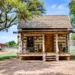 antique hunting cabin
